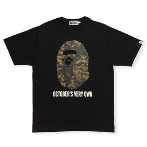 BAPE x OVO Woodland Camo Ape Head Tshirt Men's